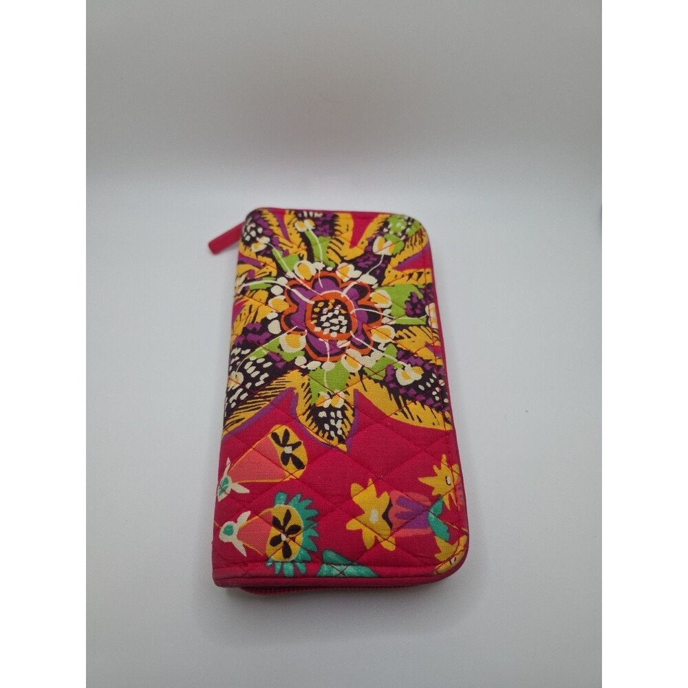 Vera Bradley Women's Cotton Georgia Wallet Rumba Pattern Zip Around Wallet